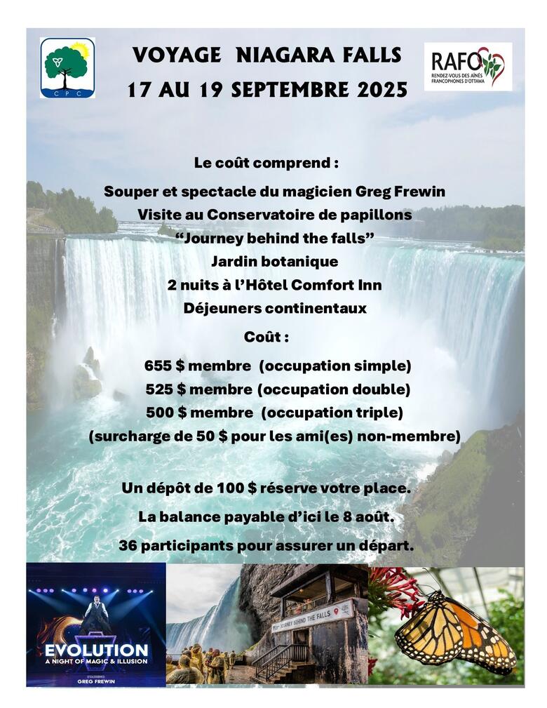 Voyage à Niagara Falls