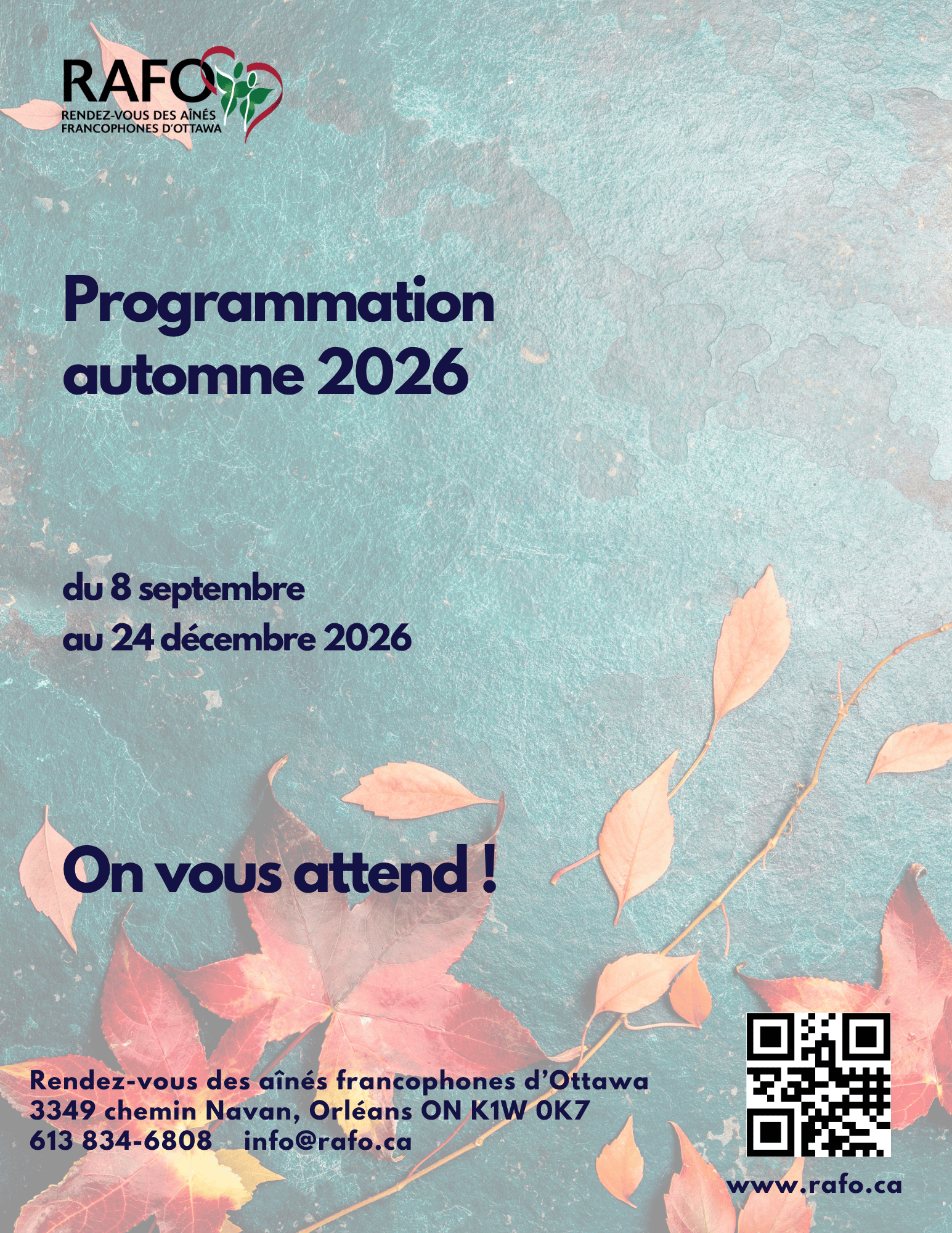 Programmation automne 2026